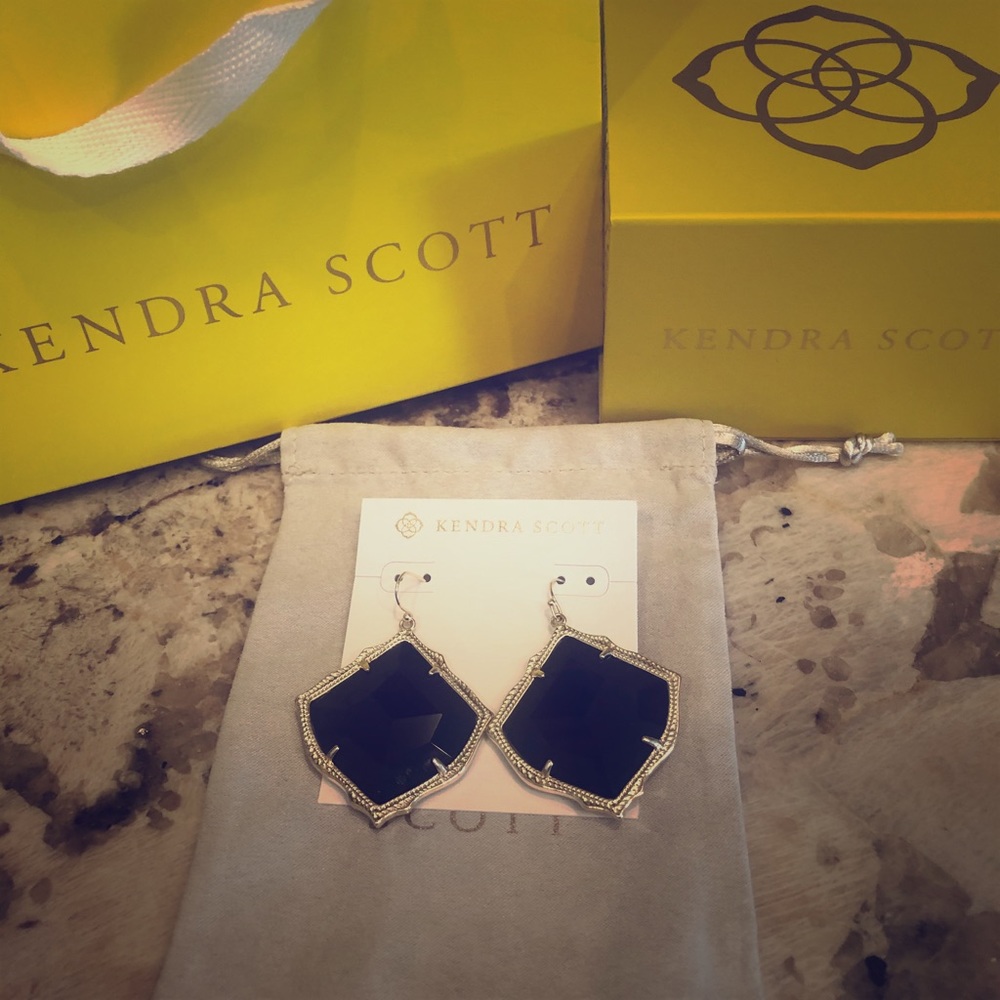Kendra Scott Black Kirsten Earrings